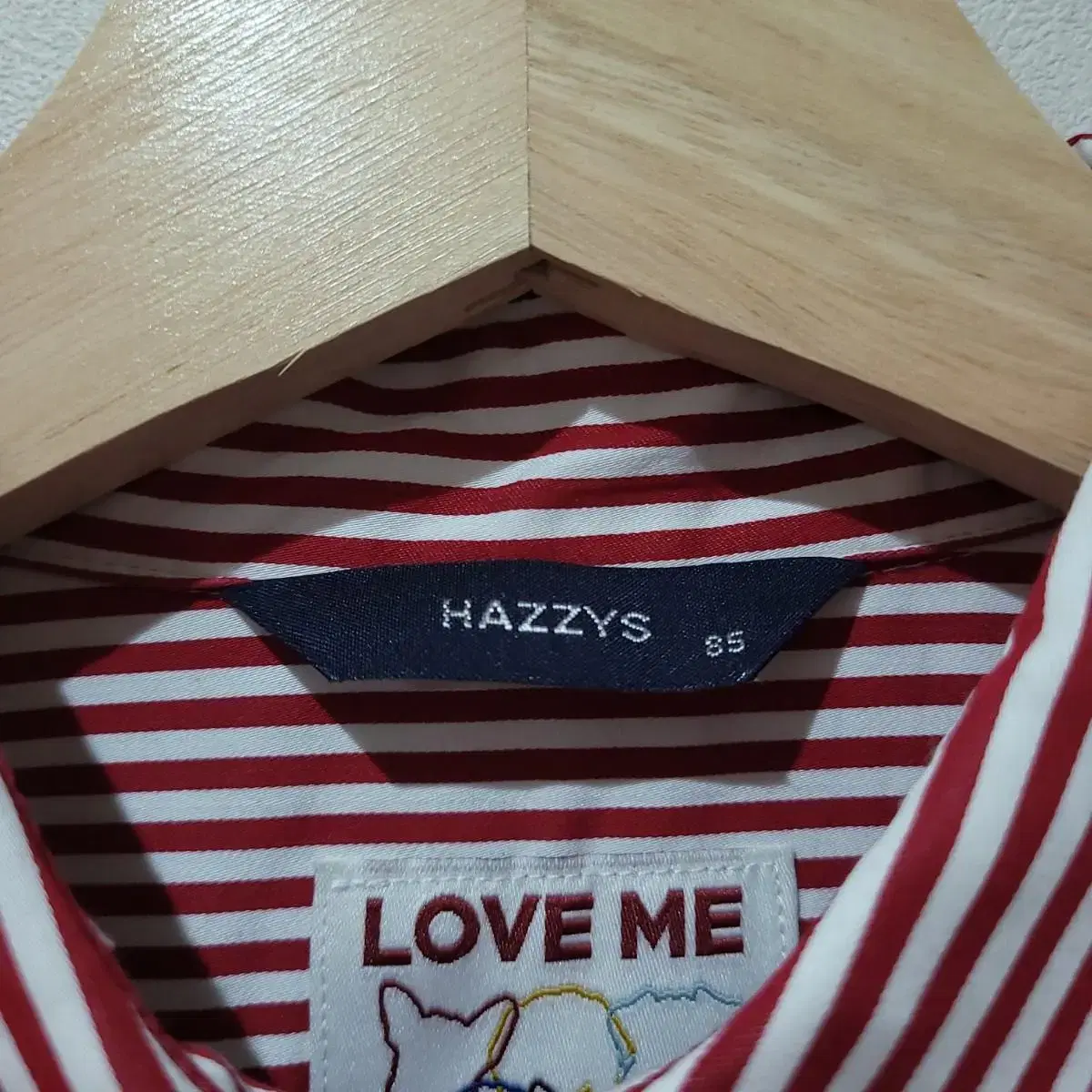 (85) HAZZYS 헤지스 스트라이프 셔츠