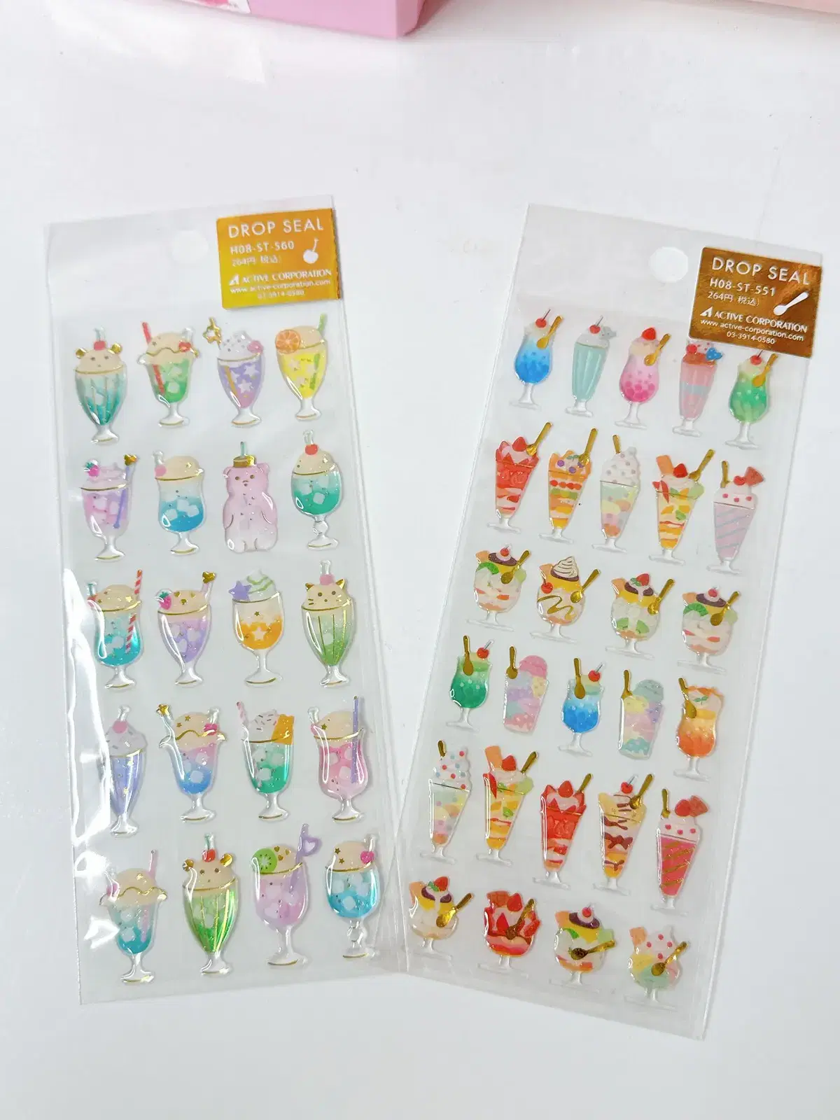 Meron Soda Parfait Epoxy sticker Japanese goods daku stickers