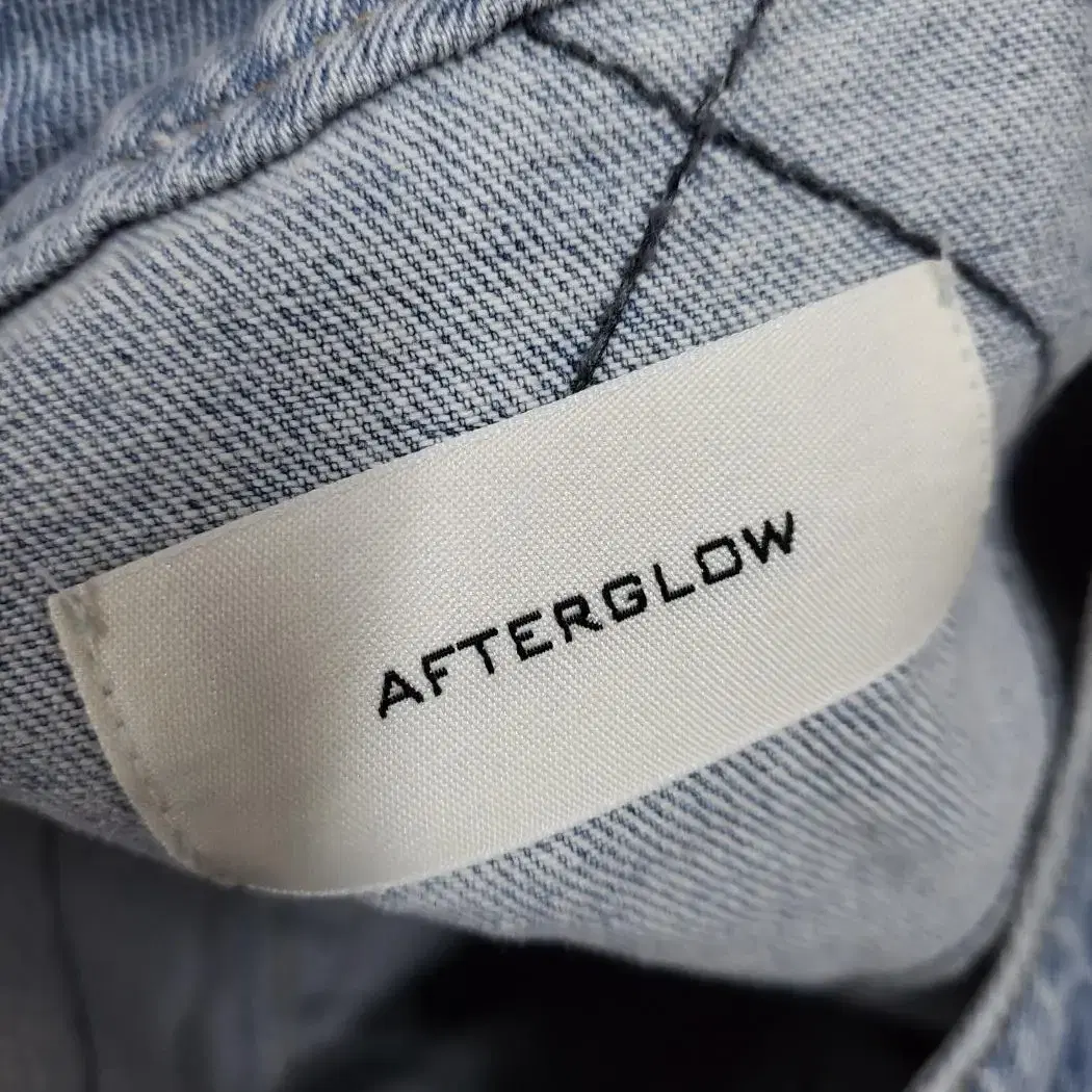 afterglow 여성 청 데님 오버핏 자켓 66-77