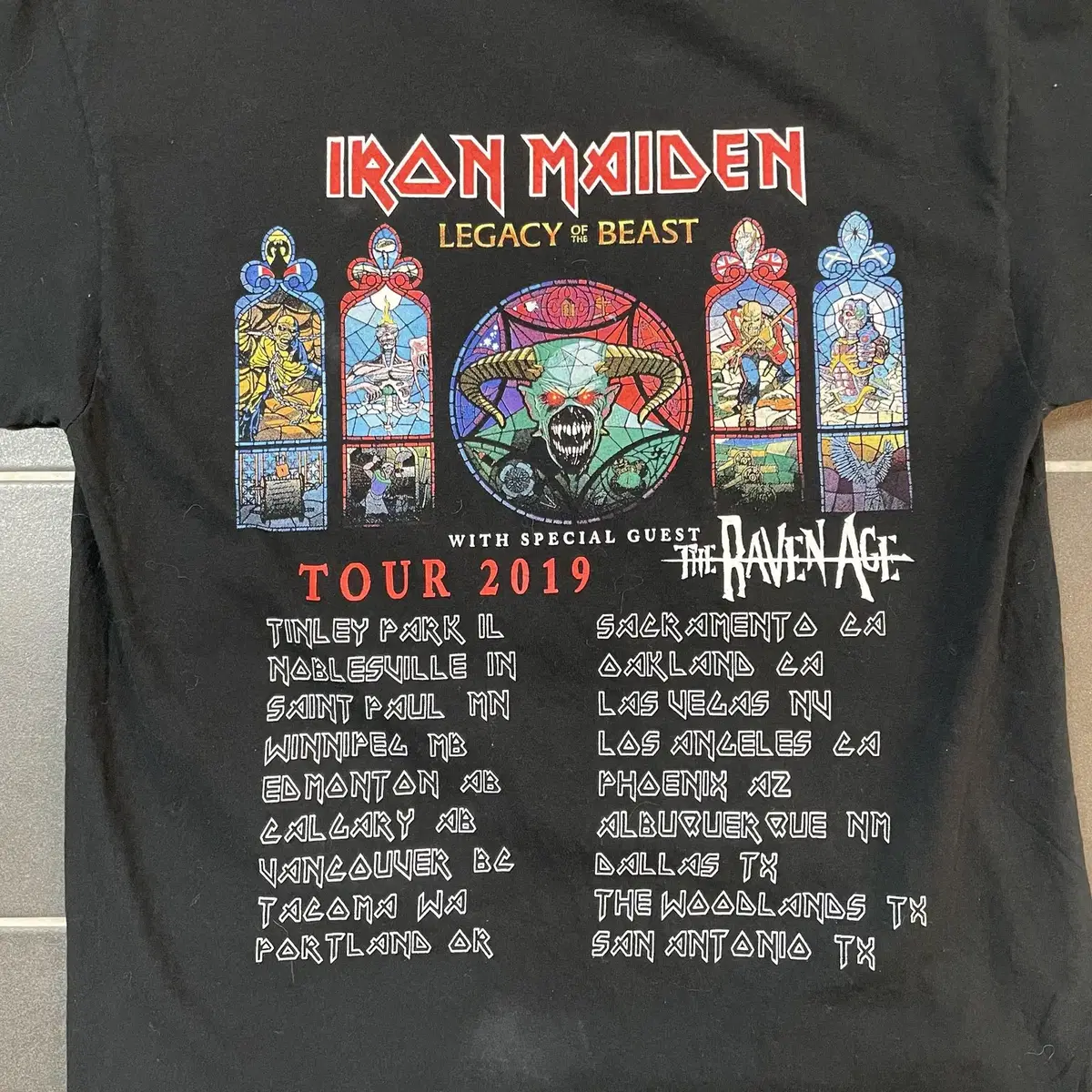 IRON MAIDEN [M] 아이언 메이든 락 티셔츠