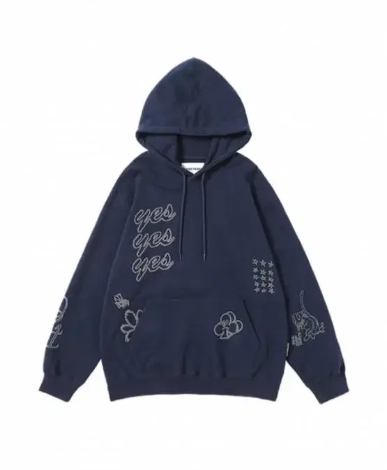 예스아이씨 Y.E.S Tagging hoodie Navy S [89,0]