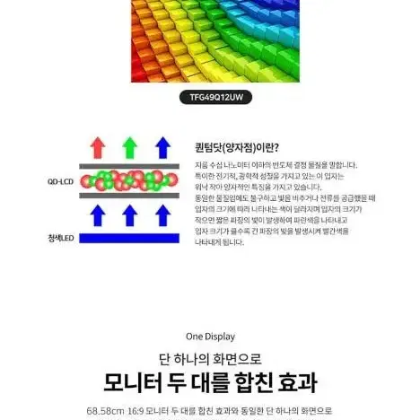 울트라와이드모니터 퀀텀닷120 "ss급풀박스