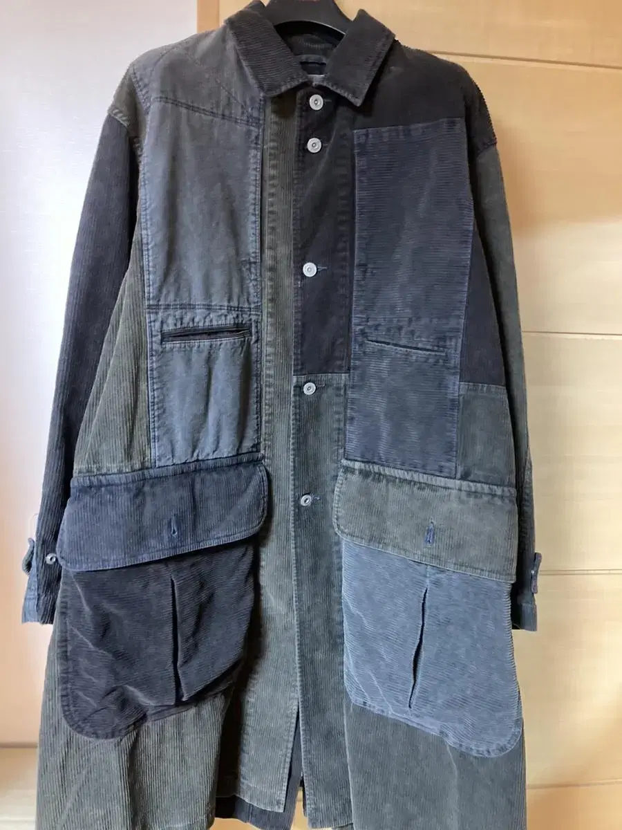 Nameclothing Corduroy Patchwork Coat L