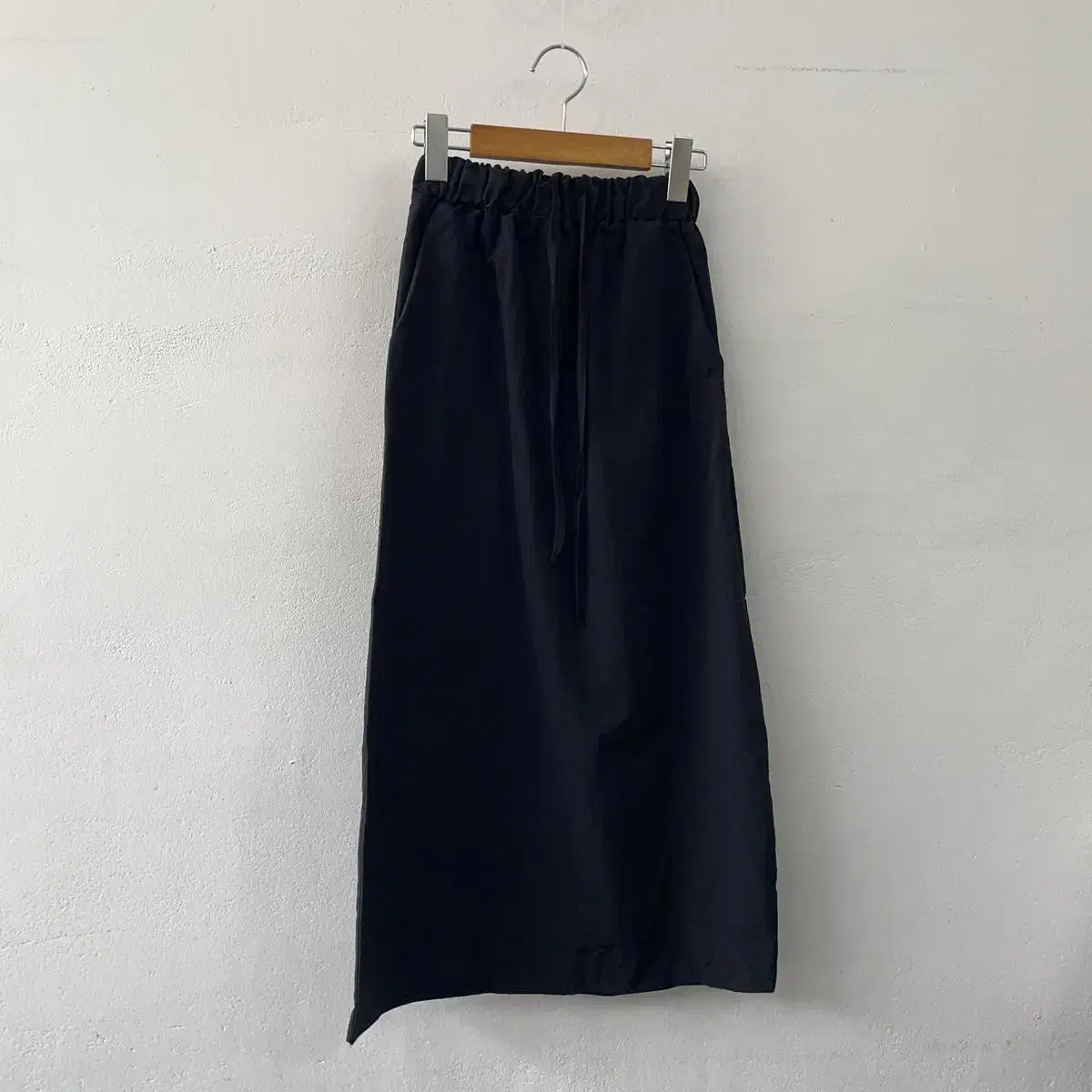 Sale New Arrivals Banded A-line Straight Nylon Long Skirt