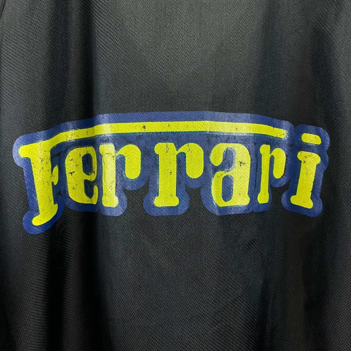 빈티지 90s FERRARI 로고 프린팅 나일론 자켓