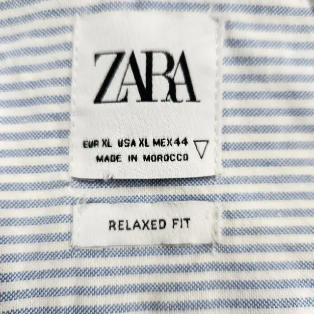 [남XL]ZARA 스카이블루 스트라이프 셔츠[Y41-314]/빈티지프렌