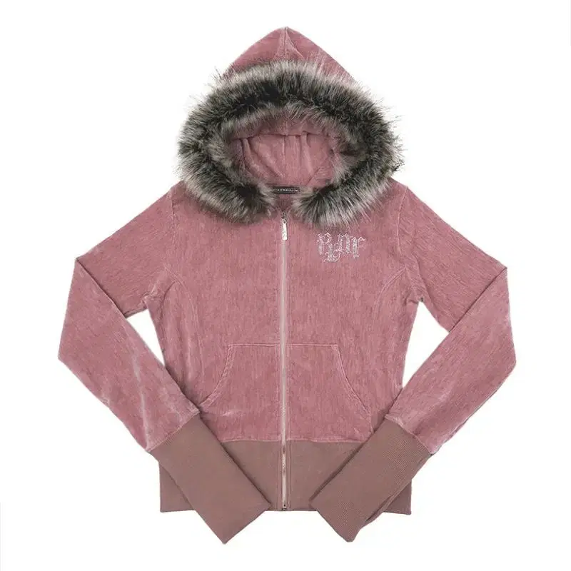 플리즈노팔로우 marie fur Hoodie Jacket