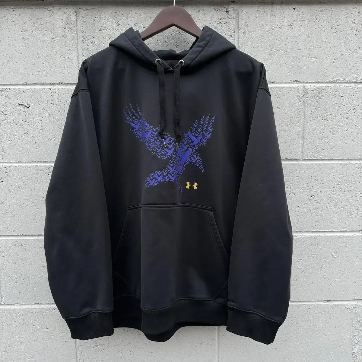 [105] Under Armour Black Jersey Hoodie