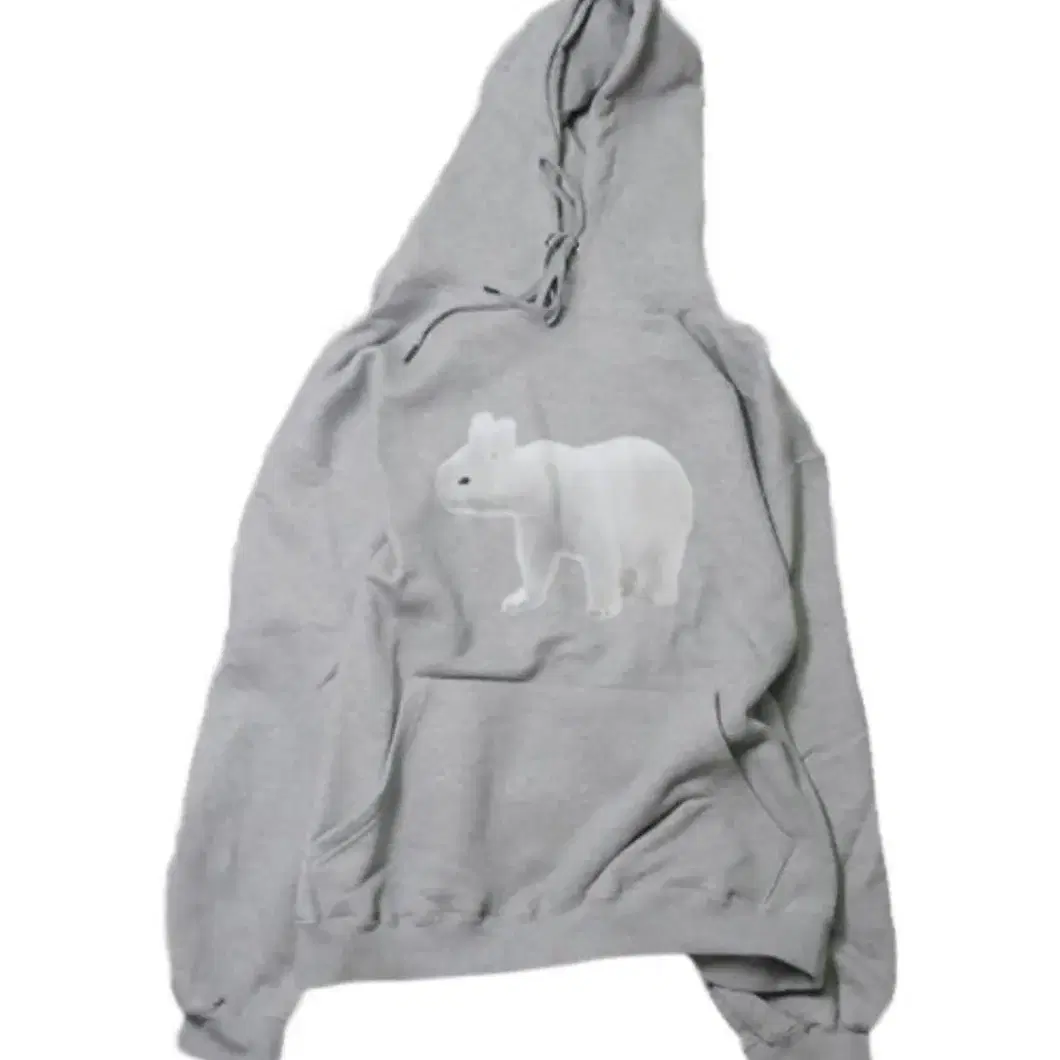 TCM polar rabbit hoodie (grey) 더콜디스트 모먼트