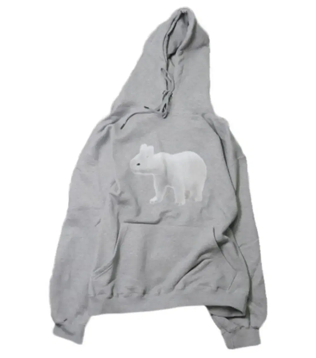 TCM polar rabbit hoodie (grey) 더콜디스트 모먼트