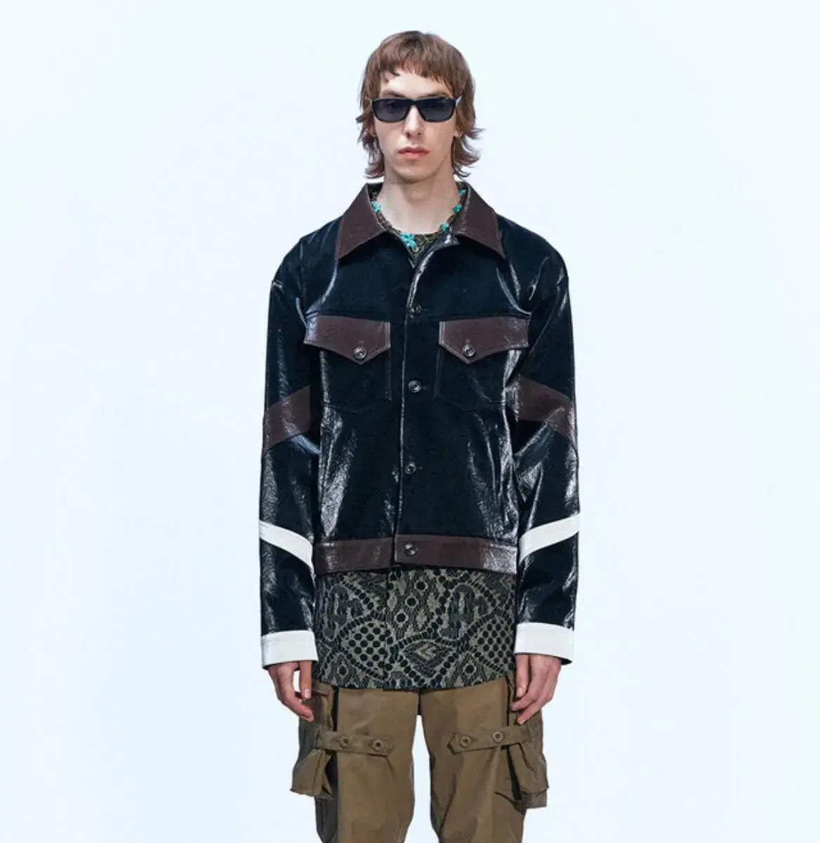 Anderson Belle Fox Leather Tucker Jacket