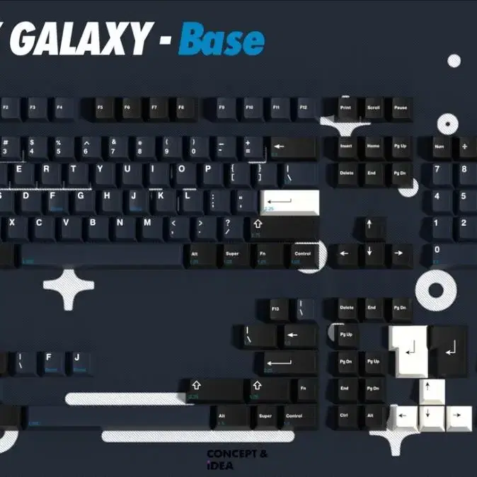 (정품) GMK Galaxy 갤럭시 베이스 키캡셋