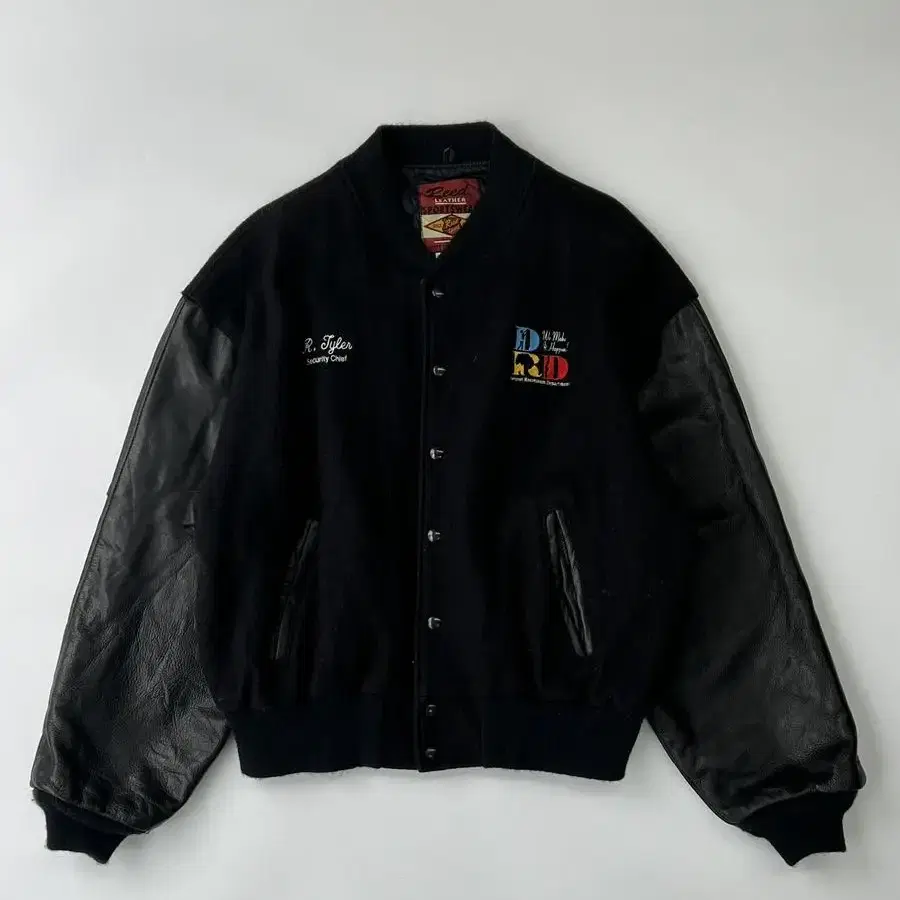 1990s Reed SPORTWEAR 울/레더 자켓