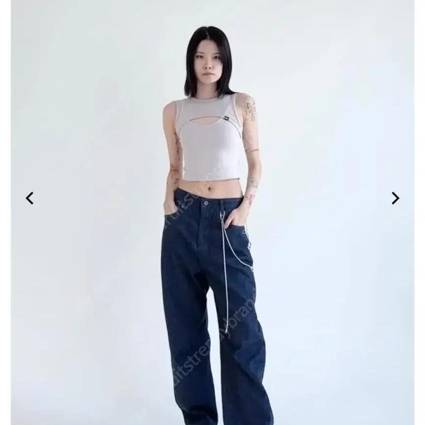 mschiefRHOMBUSSLOUCHYJEANS 미스치프 롬버스 바지