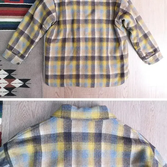 Pendleton 펜들턴 울 체크 쉐르파 자켓