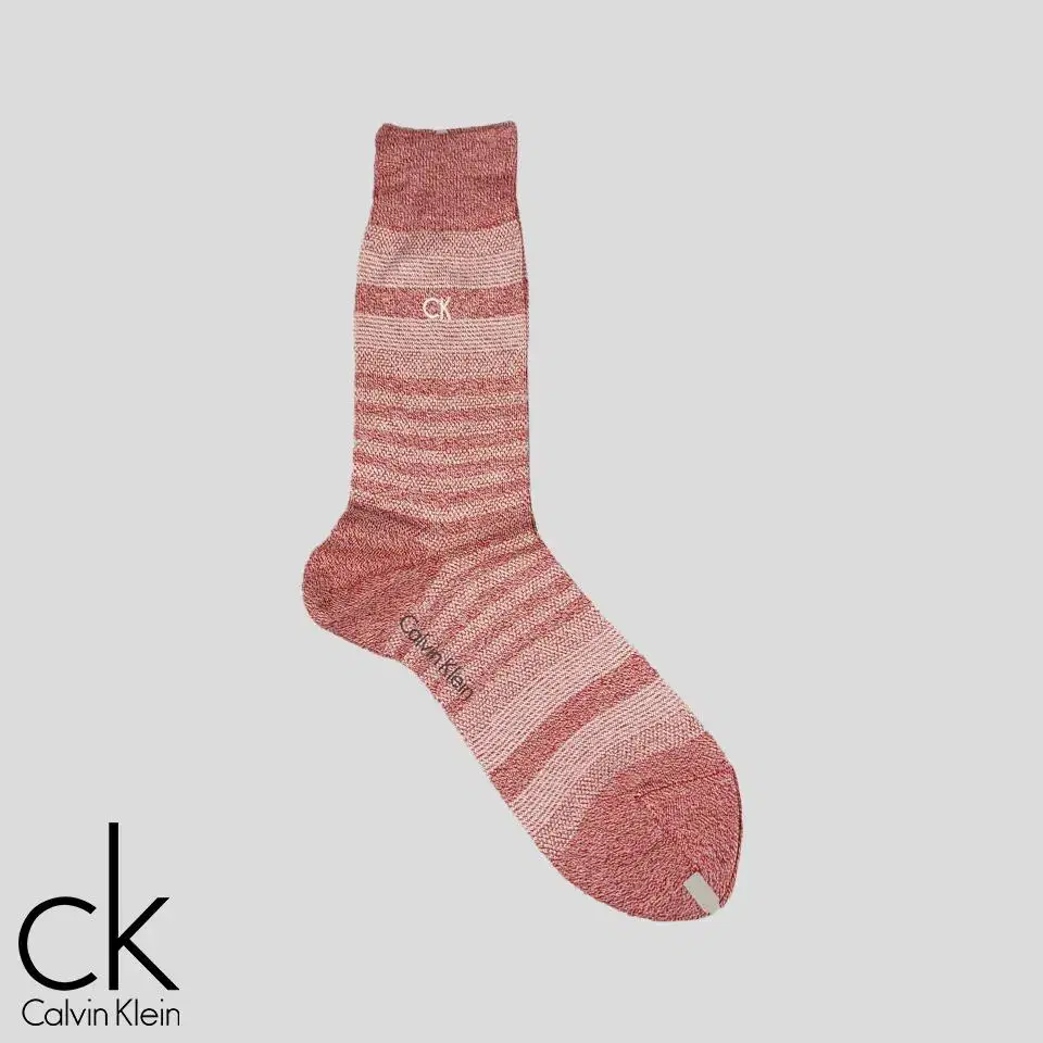 Calvin Klein Burgundy White Embroidered Boccasi Socks Formal Socks New 280