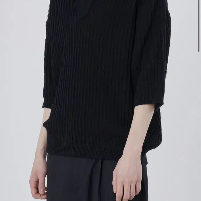 브라운야드 Half Collar Knit, Navy 3사이즈