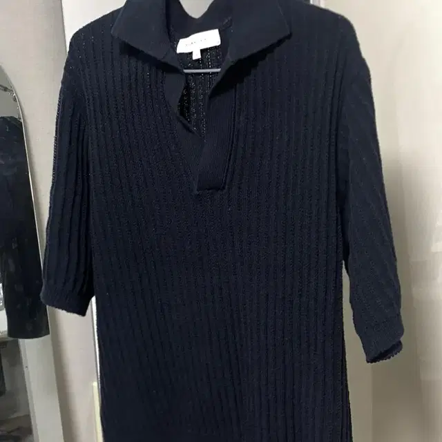 브라운야드 Half Collar Knit, Navy 3사이즈