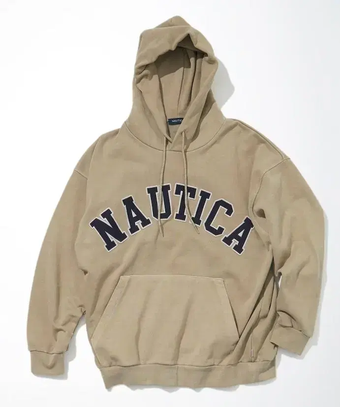 [Overseas] Nautica Pigment Dyed Arch Logo Hoodie 24SS