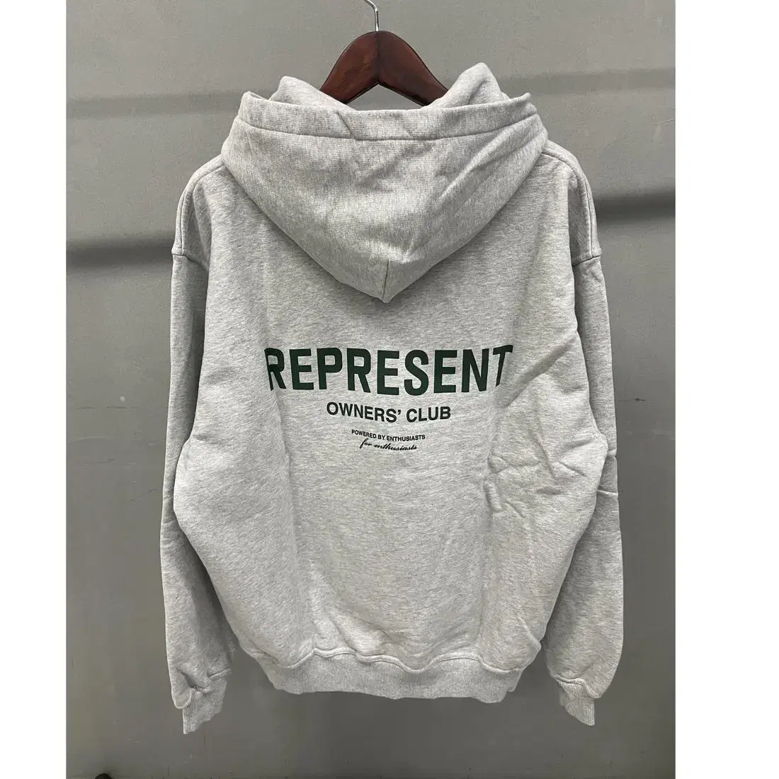 REPRESENT Owners Club Hoodie Grey Size L New