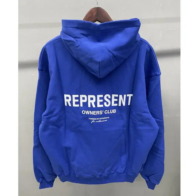 REPRESENT 오너스클럽 후드 블루  L사이즈 새상품