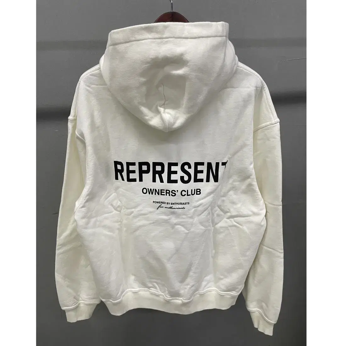 REPRESENT Owners Club Hoodie White Size L New