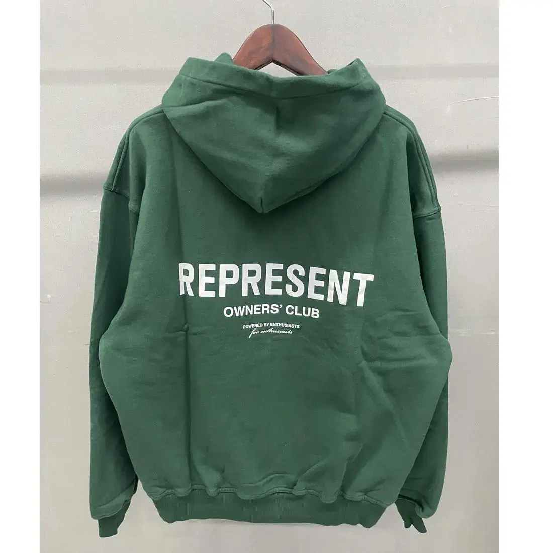 REPRESENT Owners Club Hoodie Green size L New