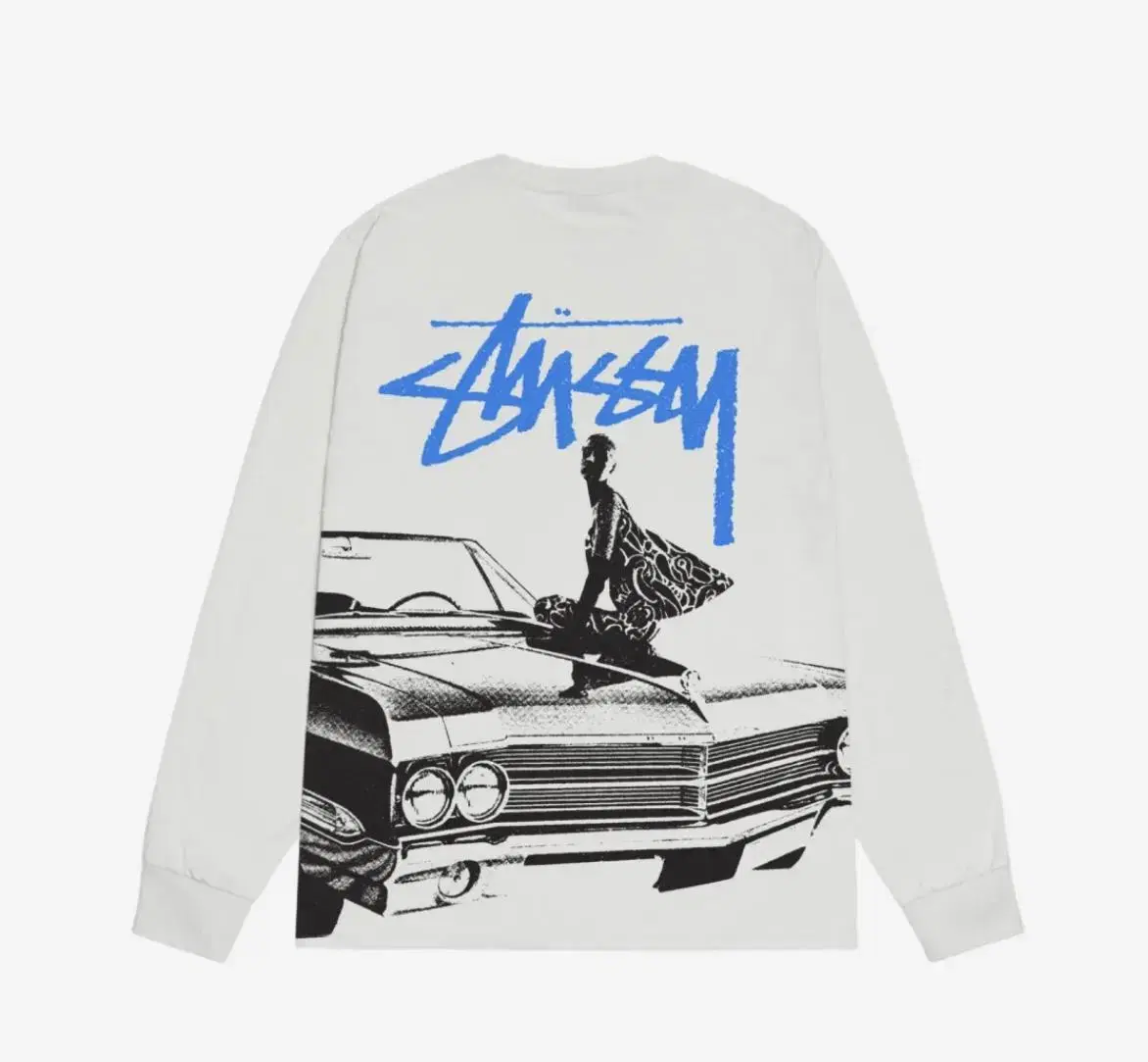 Stussy Beat Crazy Long Sleeve T-Shirt 24SS (New/Fog)