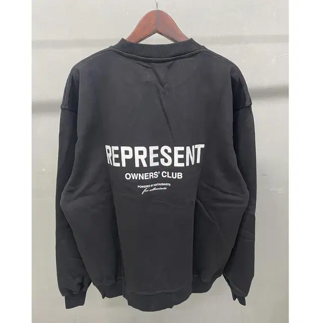 REPRESENT 오너스클럽 맨투맨 블랙 L사이즈 새상품