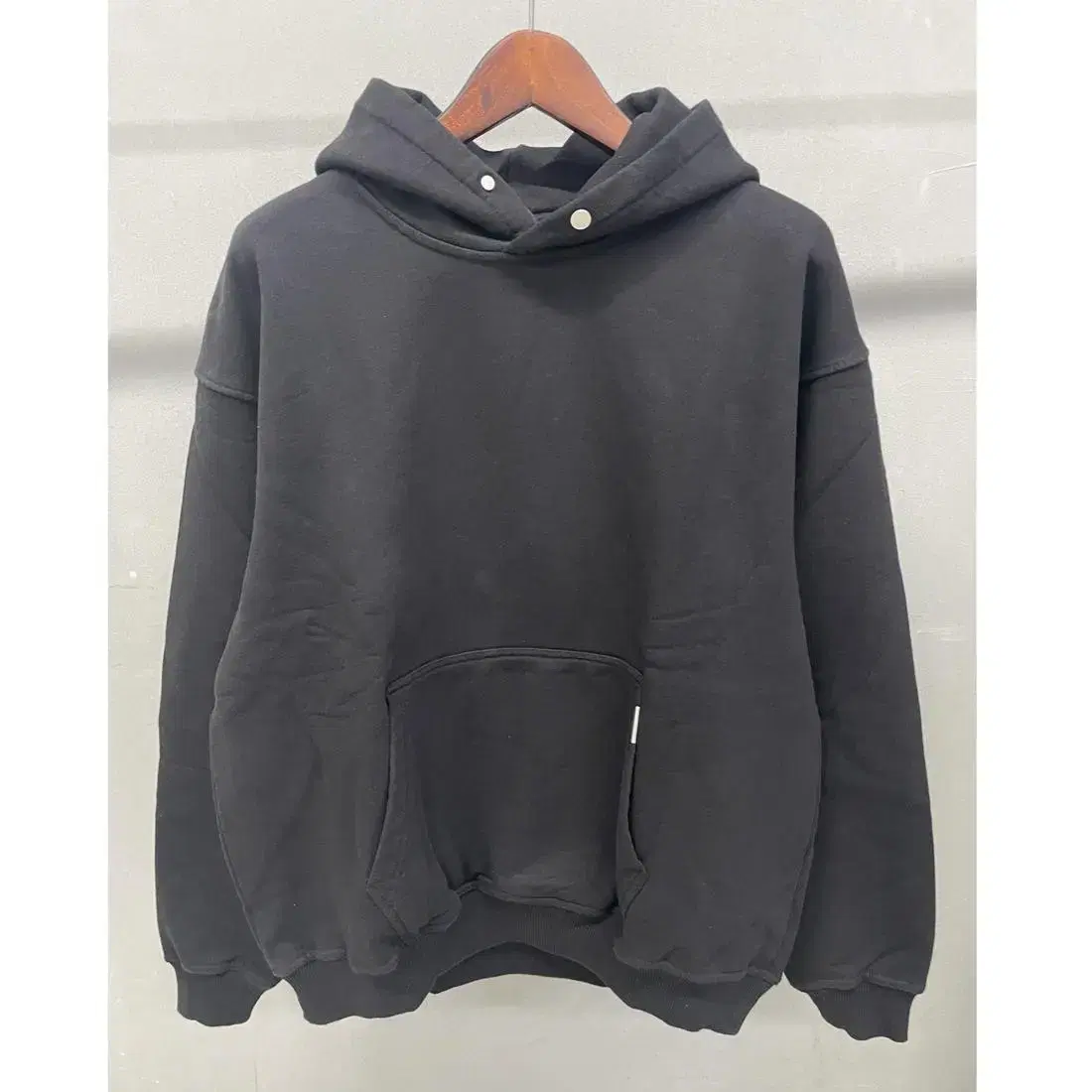 REPRESENT Blank Hoodie Black Size L New