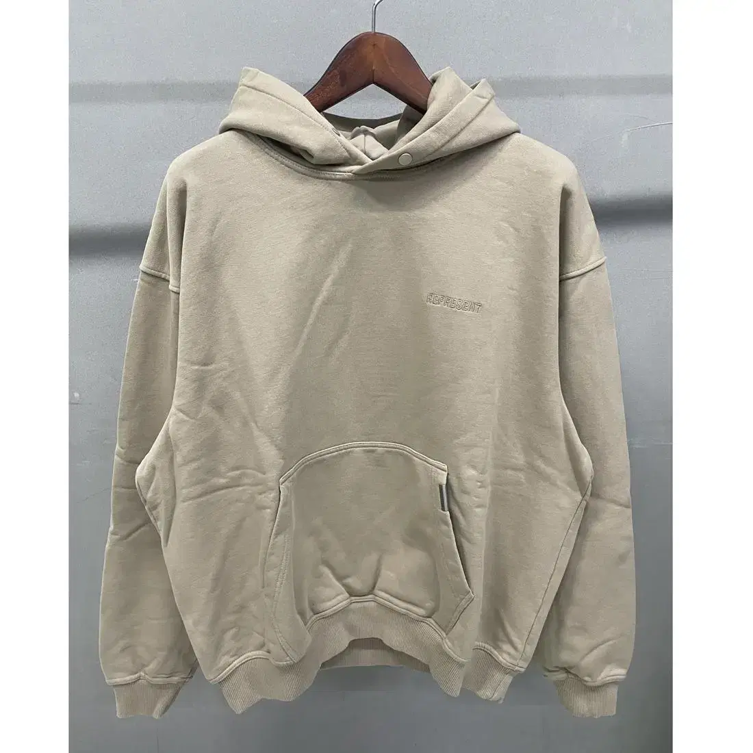 REPRESENT Blank hoodie beige size L New