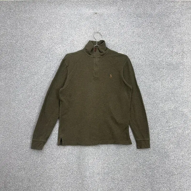 Polo Ralph Lauren New Khaki Vahn Zip-Up Knit S