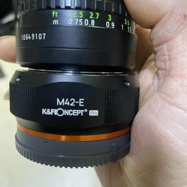 Meyer  domiplan 렌즈  50f2.8 + 아댑터 소니e