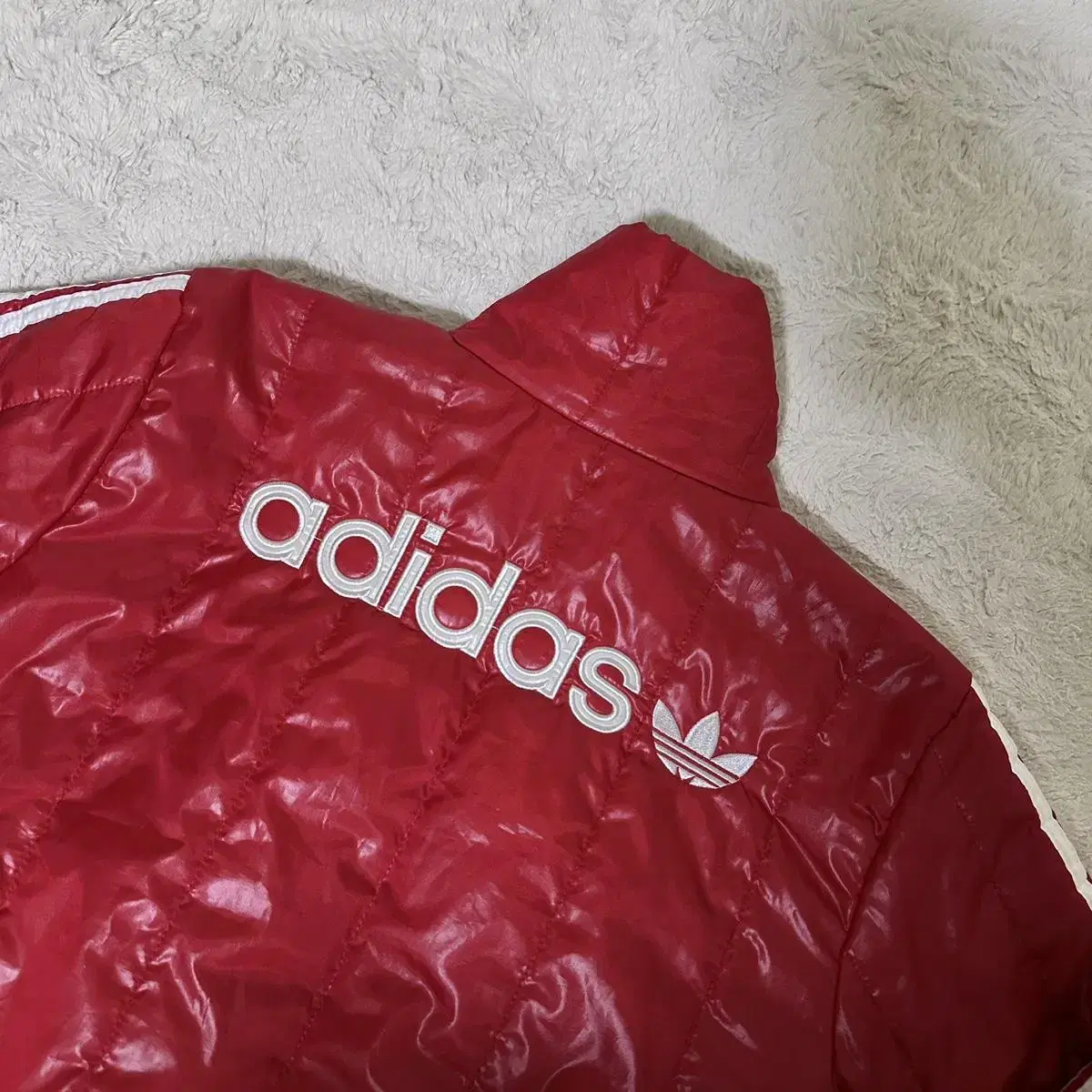 Adidas Original red quilting padding