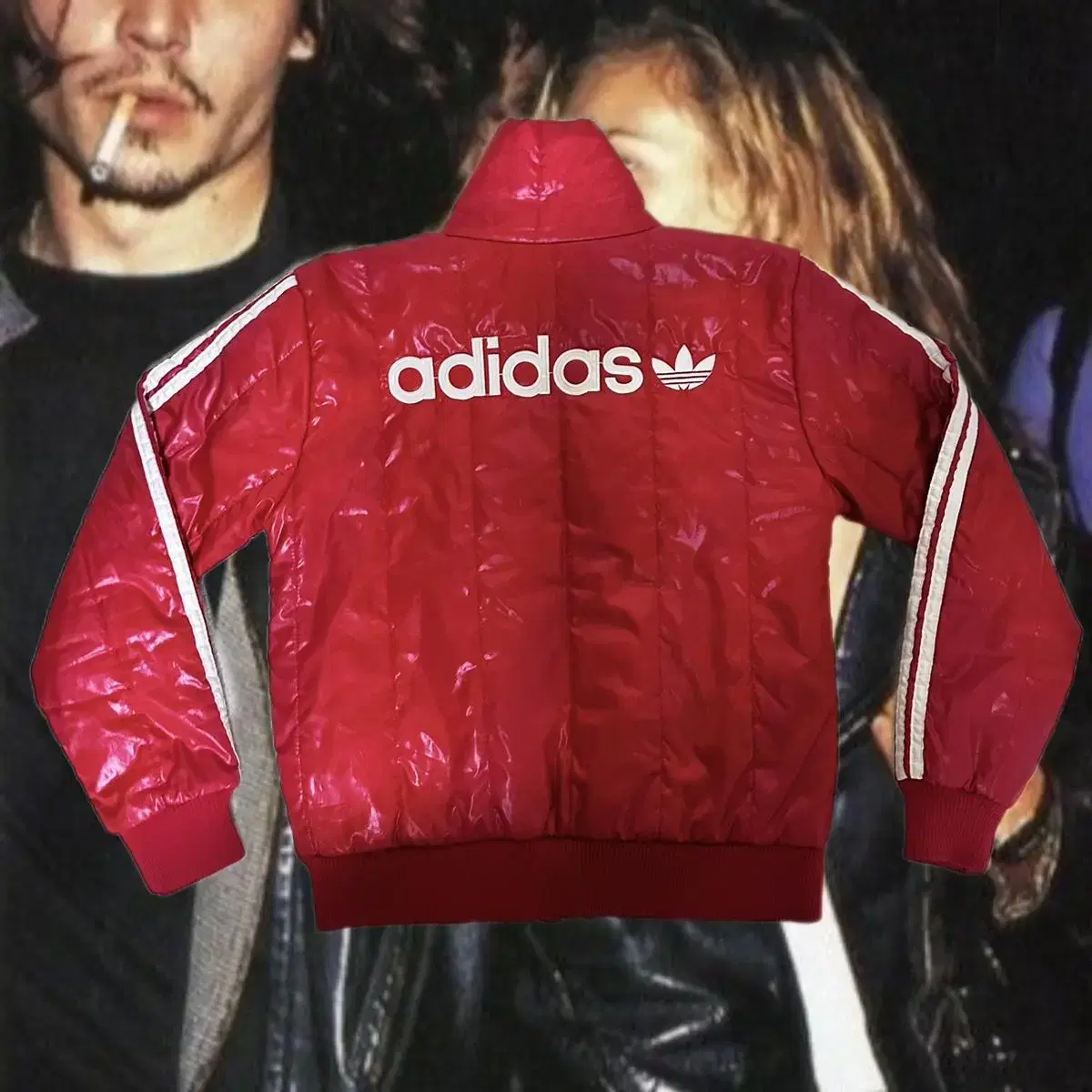 Adidas Original red quilting padding