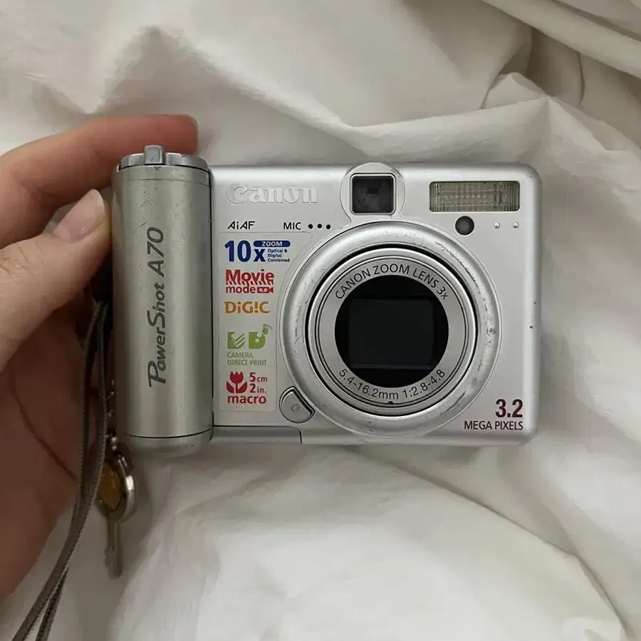 빈티지 디지털카메라 Canon powershot a70 메모리카드포함