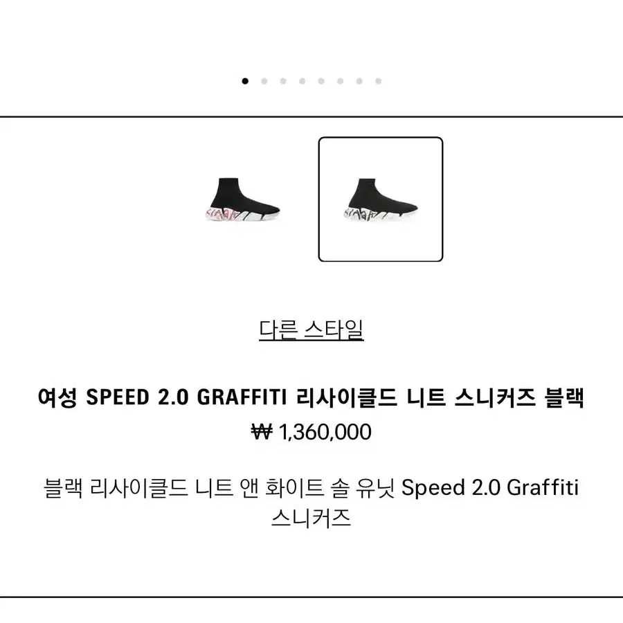 발렌시아가 여성 SPEED 2.0 GRAFFITI