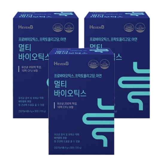 KGC라이프앤진 [헤븐비]멀티바이오틱스 (4g x 30포) x 3박스