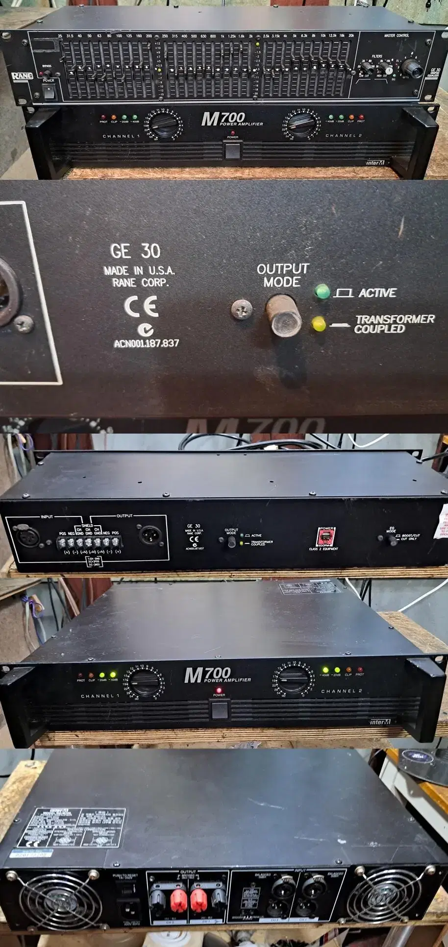 American-made EQ and INTEM power amplifiers