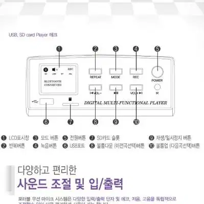 [행사용앰프] 카날스 AL-284N 버스킹용 시위용 충전식 스피커