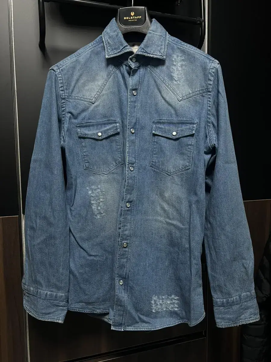 Giannetto Western Denim Shirt M sells.