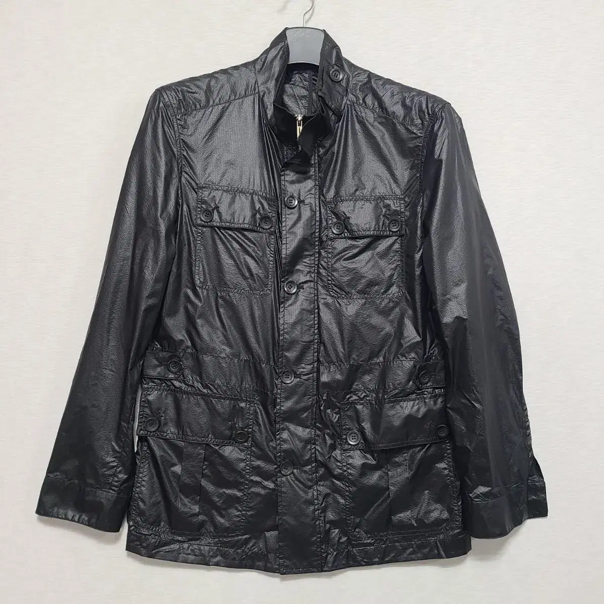 Interview Lightweight black parka jacket NAM95-SLIM100 ㅡ1209