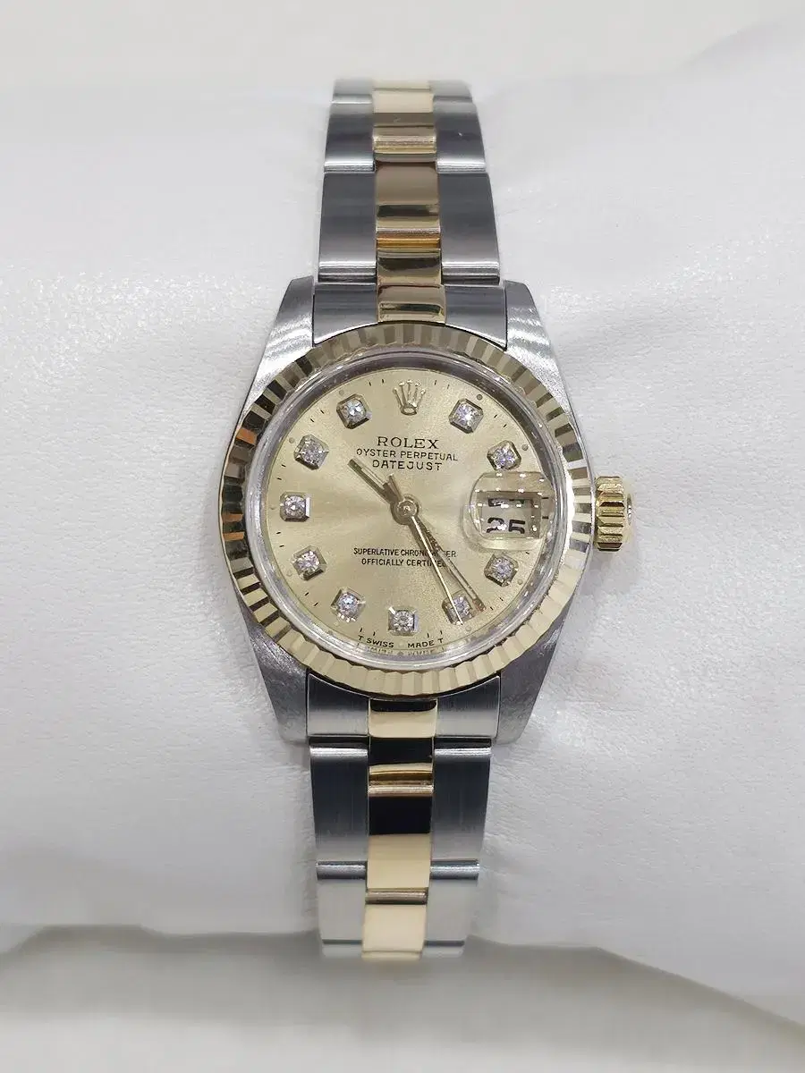 Rolex Dayjust 79173 10P dia Yelgold Combi 26mm