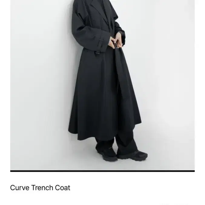 유노이아 curve trench coat