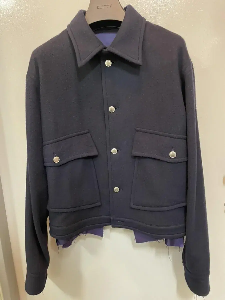 (last sale!)SULVAM Wool Blend Shirt Jacket