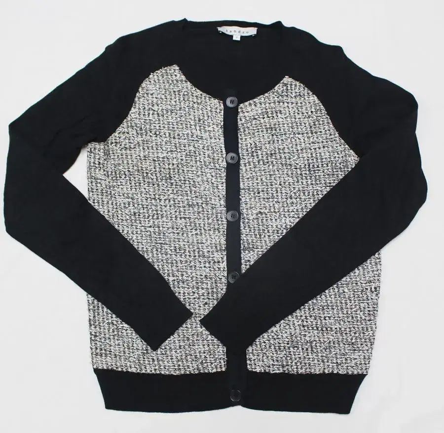 Sandro 1 size knit cardigan nice style good/E4