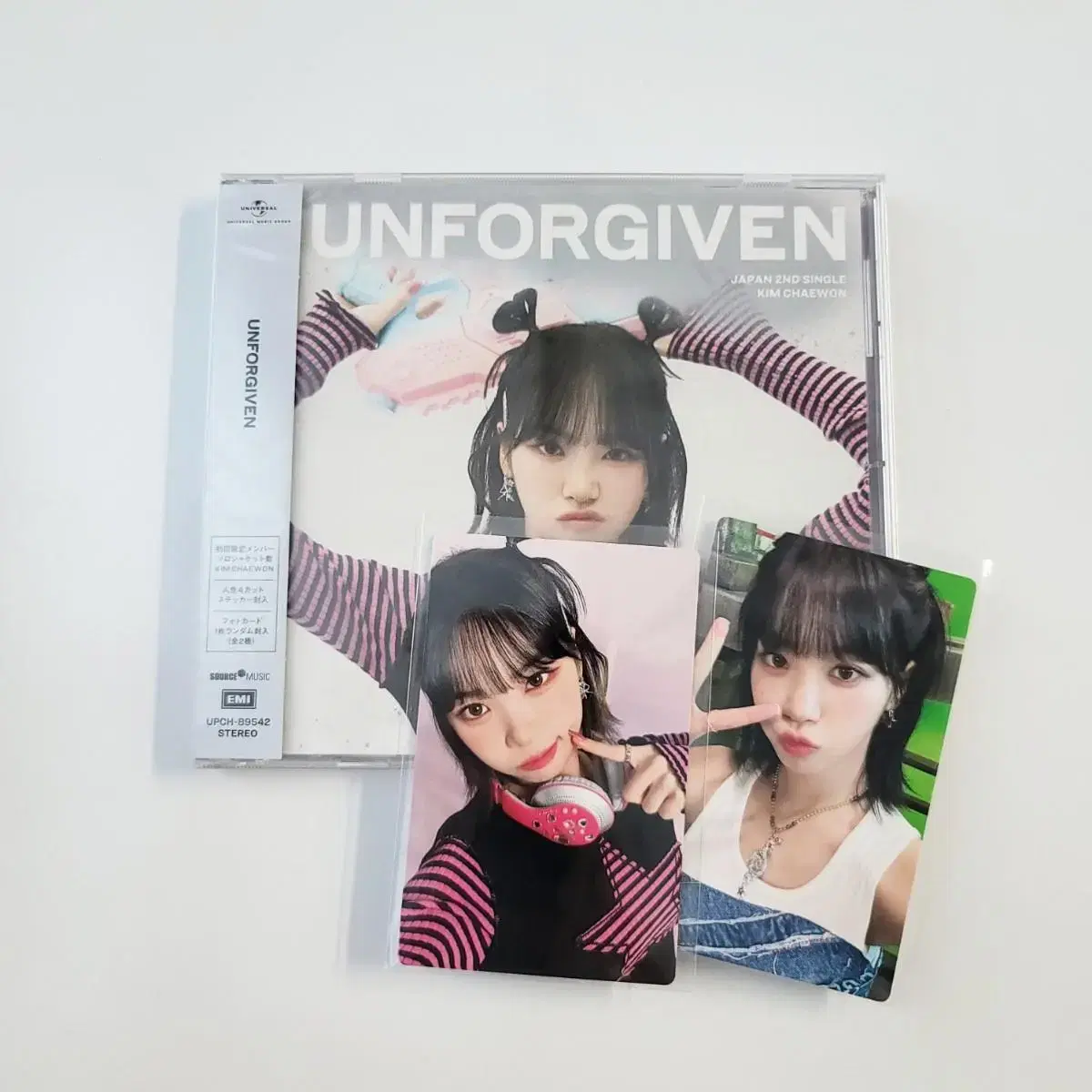 Le sserafim kim chaewon Japan Unforgiven Solo Vahn album Photocard