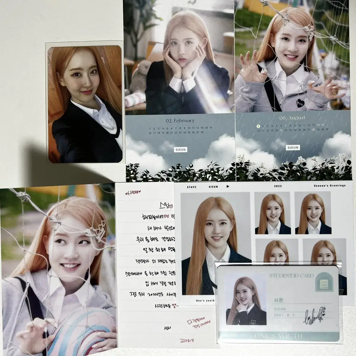 stayc sieun 2022 season's greetings wts park sieun photocard alfo unreleased photocard seasons greetings