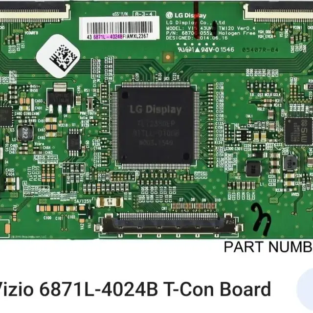 필립스 43인치 BDM4350 TCON 보드