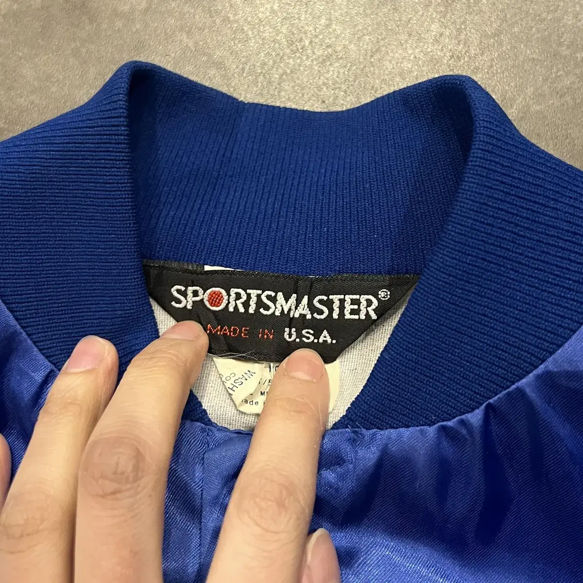 (END) SPORTMASTER 스포츠마스터 나일론 봄버 자켓 블루 M